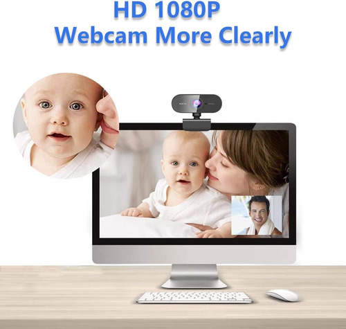 Cámara Web 2k Hd Con Micrófono Y Luz - Soporte Pc/mac/laptop