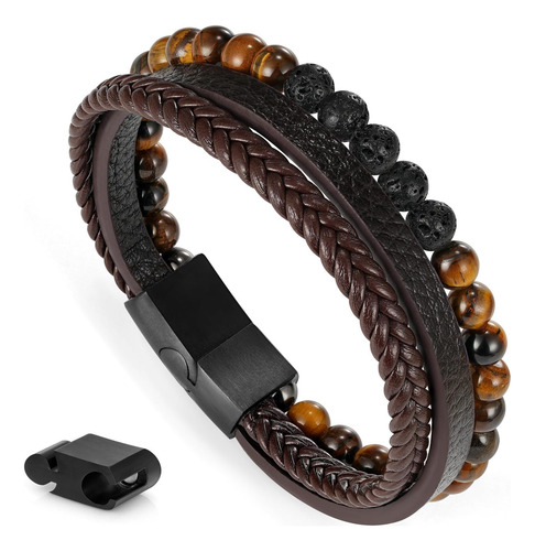 Ojo De Tigre Pulsera Para Hombre Regalos, Pulseras De Roca