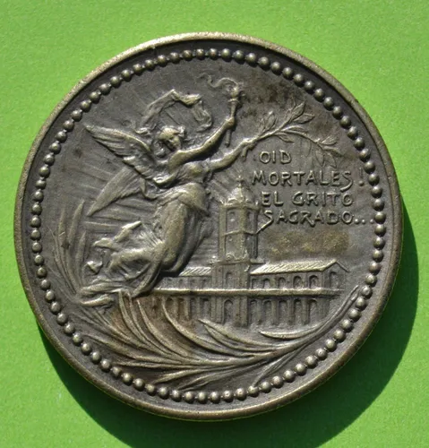 Antigua Medalla Centenario Las Rosas Santa Fe 1910 (Usado)
