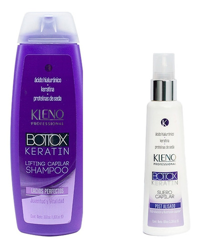 Shampoo + Suero Capilar Kleno Bottox Keratin Lifting 