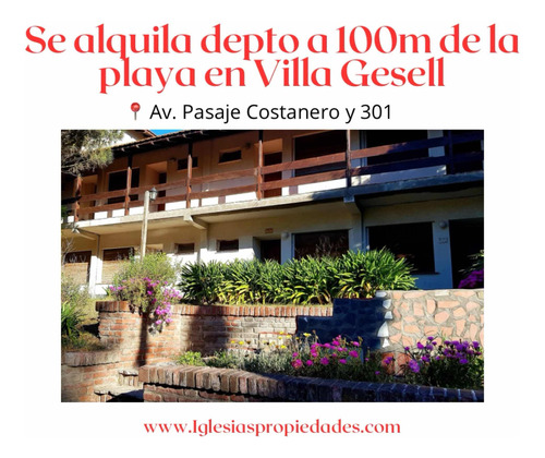 Departamento En Villa Gesell A 100m Del Mar