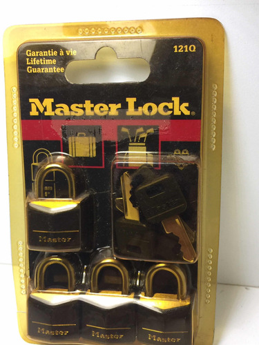 Cadeado Master Lock 4 Pcs