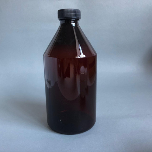 Bot Ambar Plastico X 500cc Tapa Ciega Precinto Negra - 10 U