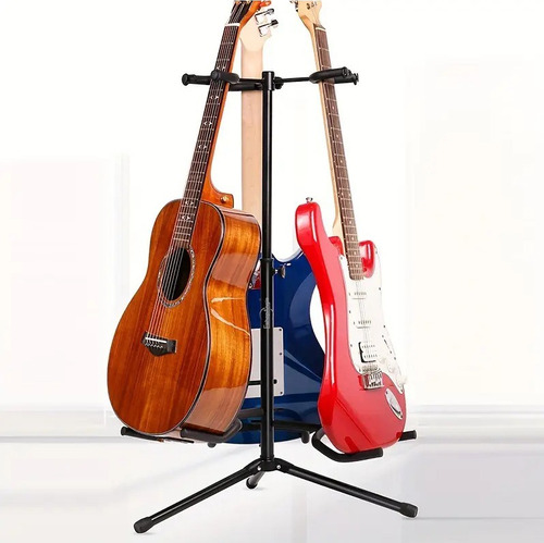 Atril Triple Soporte Para 3 Instrumentos De Cuerda Guitarra