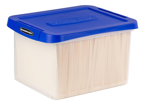 Bankers Box Caja De Archivo De Plastico Resistente Con Riel