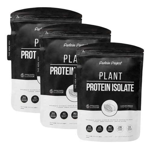 3 Plant Vegan Protein 2 Lbs Protein Project Vegana Con Sabor