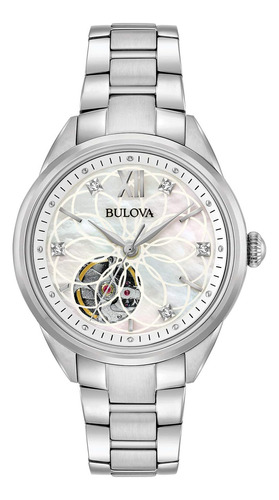 Bulova Ladies Sutton Acero Inoxidable Automático De 3 Maneci