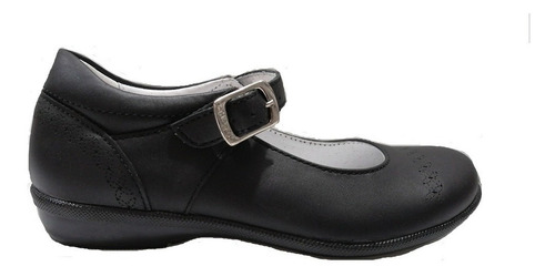 Zapato Escolar Chabelo Niña Color Negro Mod (56106- A)