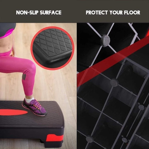 Step 2 Niveles Graduable Aeróbic Fitness Portatil Amenazzy