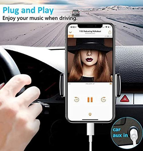 Cable Aux Para iPhone, Cable Aux Para iPhone Para Coche, Paq