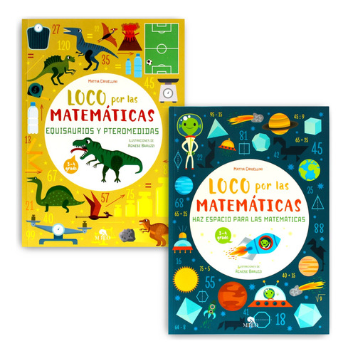 2 Libros De Ejercicios Matemáticas De 3 Y 4 Grado