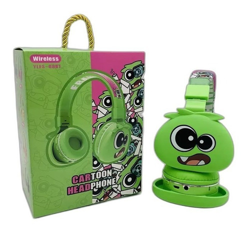Auricular Monster Para Niños Con Bluetooth Varios Diseños Uy