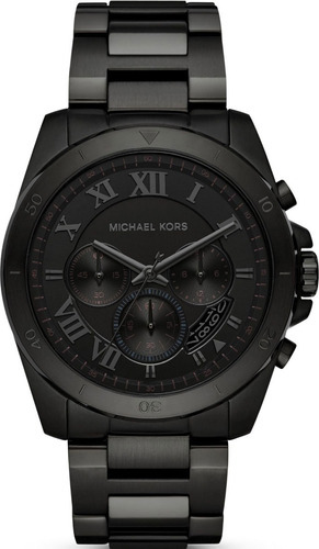 Reloj Michael Kors Mk8482 Brecken negro de 44 mm para hombre