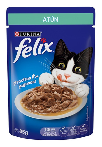 Felix Alimento Para Gato Sabor Atun En Salsa 85gr