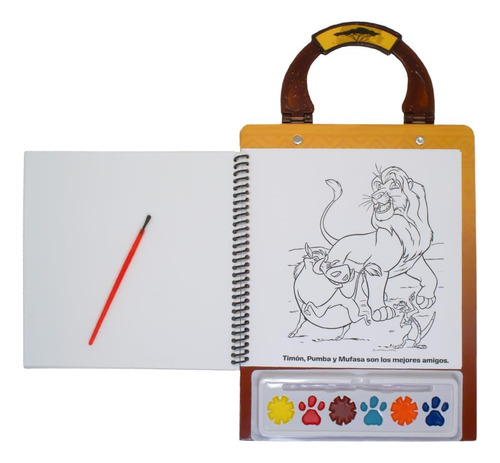 Libro Para Colorear Cuentos Y Acuarelas El Rey Leon