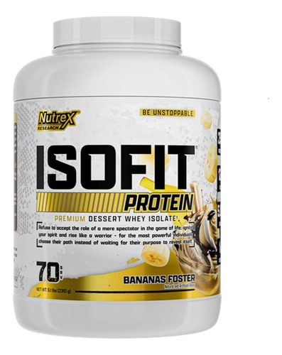 Proteina Nutrex Isolada Isofit Banana 5lb No Days Off