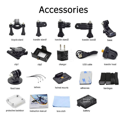 Camara Go Pro Acción 4k 16 Mp Wifi Acuatico Deportes Videos