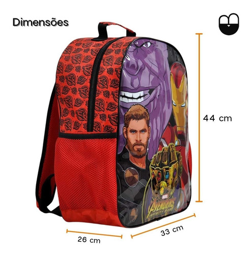 Mochila Infantil De Costas Avengers Infinity War Original