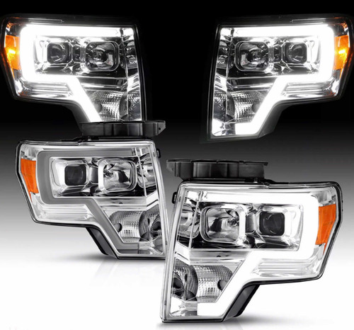 Faros Led Ford Lobo F150 2009 2010 2011 2012 2013 2014 Cromo