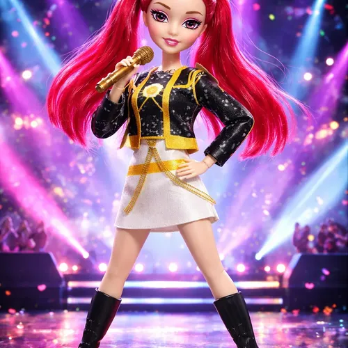 Boneca Mira Kpop Musical 32 Cm Guerreiras Kpop C Luz Rumi