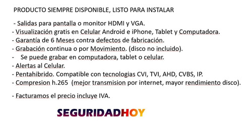 Imagen 5 de 8 de Dvr Cooper Xvr1b16 16 Canales 1080p Lite H265+ P2p Disco 3tb