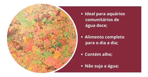 Ração Para Peixe Fort Flocos 250g Maramar alimento completo: imagem 5
