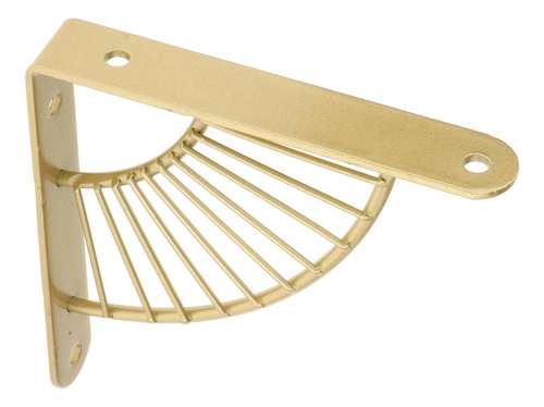 Suporte De Prateleira De Ângulo Triangular 15cm Dourados