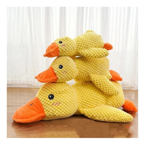 2pcs Juguete Chirriante Para Perro De Peluche Pato Masticar