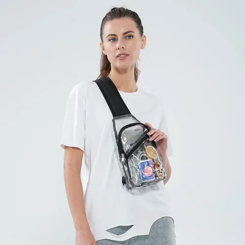 Bolso bandolera transparente sale