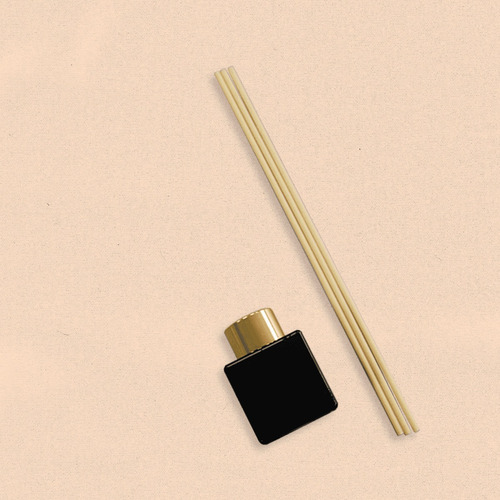 1 minidifusor de vidrio de 50 ml, negro, 3 minibastones