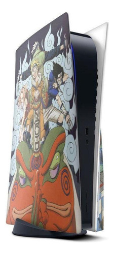 Skin Adesivo Ps5 Com Disco E 2 Controles Dualsense Naruto B8