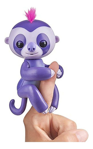 Bebé Perezoso Wowwee Fingerlings - Marge (morado) - Mascota Interactiva
