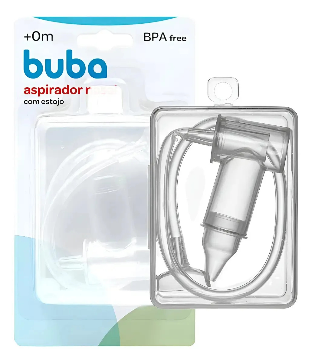 Aspirador Nasal Com Sucção - Para Nariz Entupido Bebe Branco