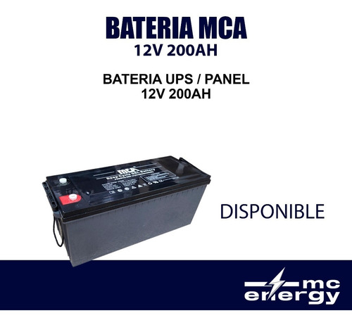Imagen 1 de 1 de Bateria Mca 12v 200ah