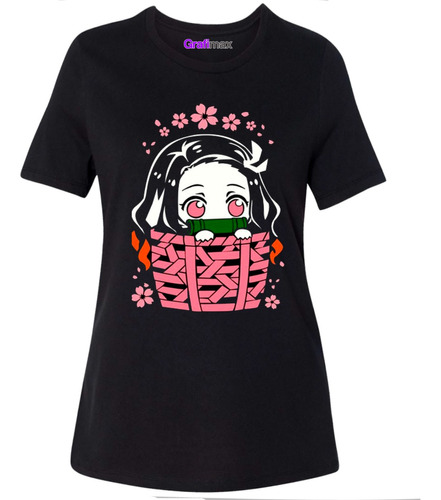 Polera Mujer Nezuko Kimetsu No Yai  Demon Slayer 2 Grafimax