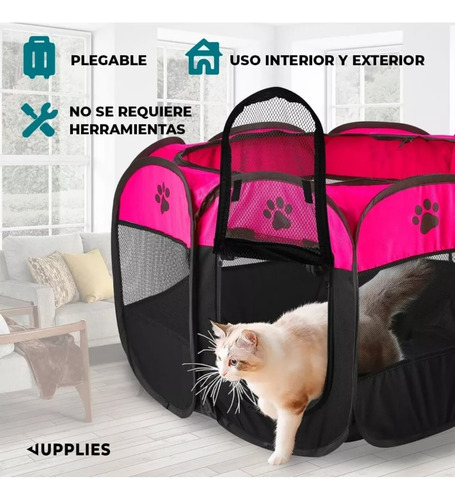 Corral Plegable Para Mascotas Talla Xxl Jaula Perros/gatos