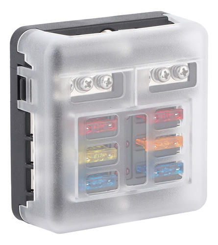 Caja De Fusibles De 6 Vías Con Indicador Led Para Automóvil