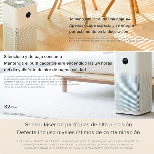 Xiaomi Mi Air Purifier 3h, Purificador De Aire Inteligente