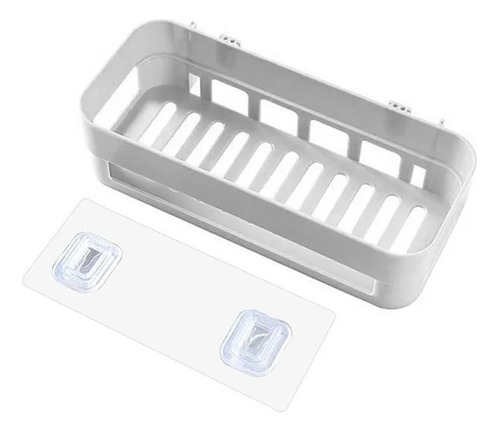 Estante Plastico Baño Cocina Adhesivo Premium Multiuso