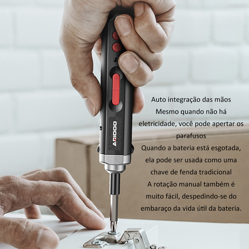 Parafusadeira A Bateria Wicopet 7.8vf Kitparafusadeira Estojo Com Led E 30 Pecasde Lotes Kit Bits