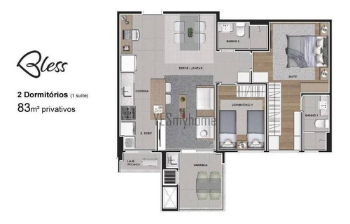 Apartamento Com 2 Dormitórios À Venda, 81 M² Por R$ 814.123,00 - Cabral - Curitiba/pr - Ap3213