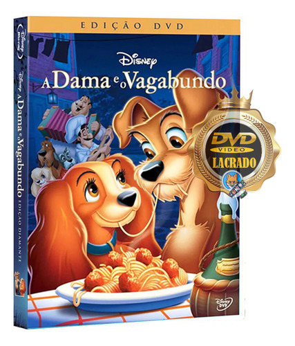 Dvd Desenho A Dama E O Vagabundo - Disney - Original Lacrado