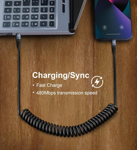 Usb C To C Cable 3ft 2pack Coiled Usb C Charger Cable For...
