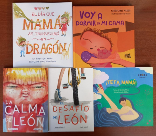 5 Libros Teta Mama Dragón Voy Dormir Calma Desafío Medus Tb