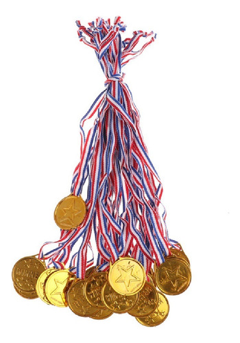 10 Medallas Doradas Ganador Fiesta Deporte Premio Piñata 1a