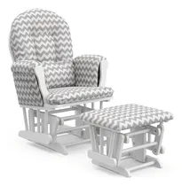 Comprar Silla Mecedora Banco, Mama Lactancia Bebe. Blanca Rayas-gris
