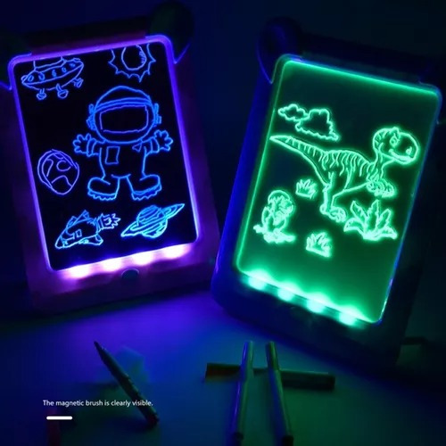 3d Graffiti Pad Led Luminoso Dibujo Tablero Juguete Regalo