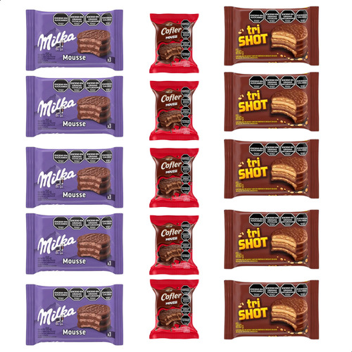 Pack Alfajores Milka Trishot Cofler X15 Unid - Argentinear