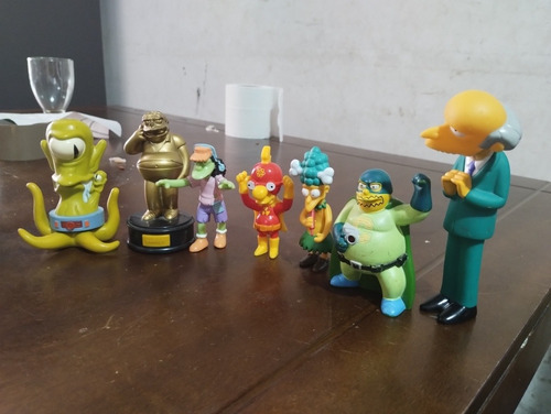 Figuras De Acción Los Simpson Burger King 7 Pzas (Usado)