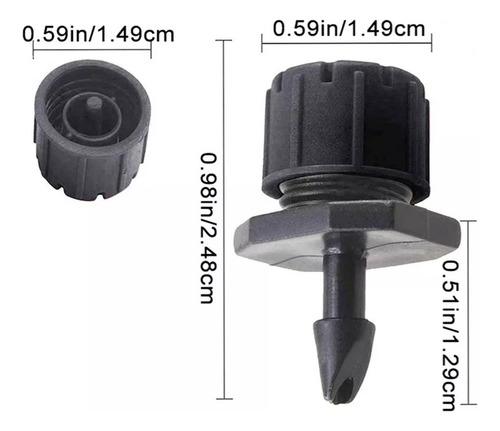 Aspersores De Goteo De Riego Ajustables De 1/4in, 150 Uds